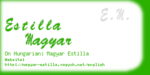 estilla magyar business card